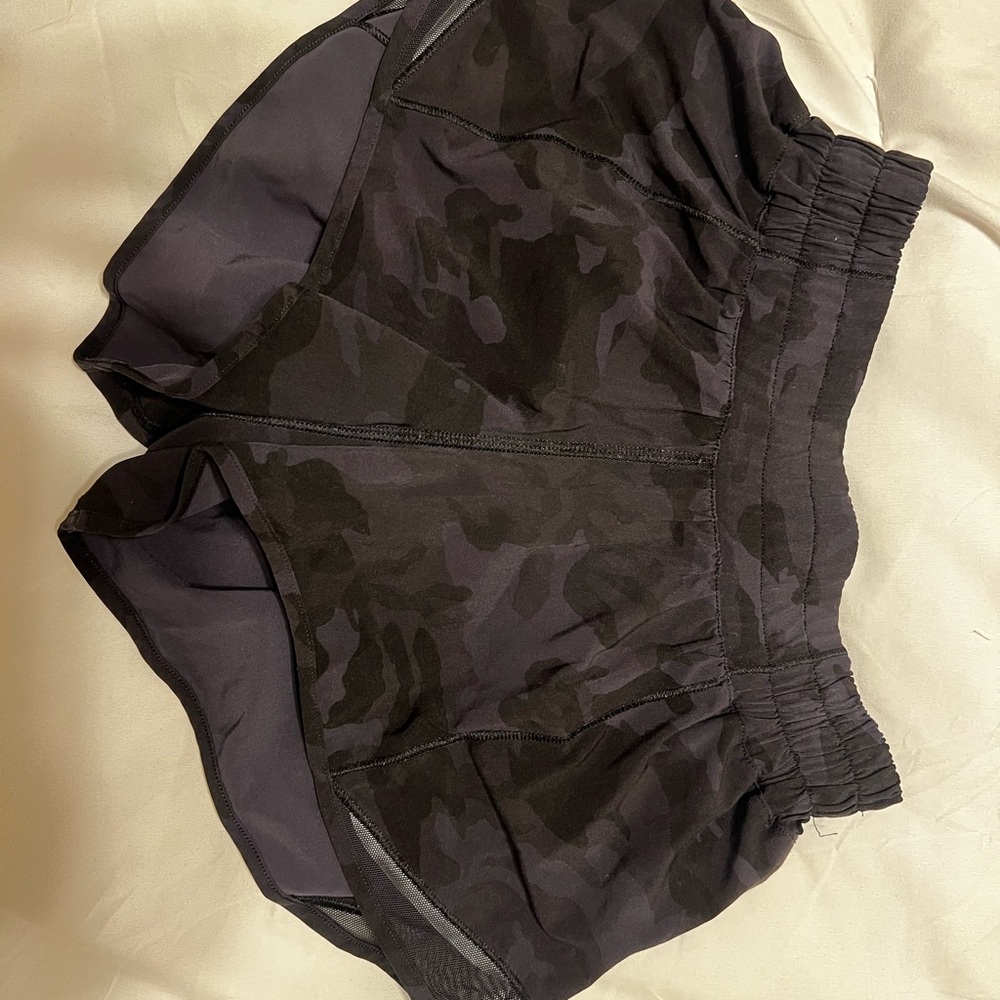 lululemon athletica Black Camo Athletic Shorts